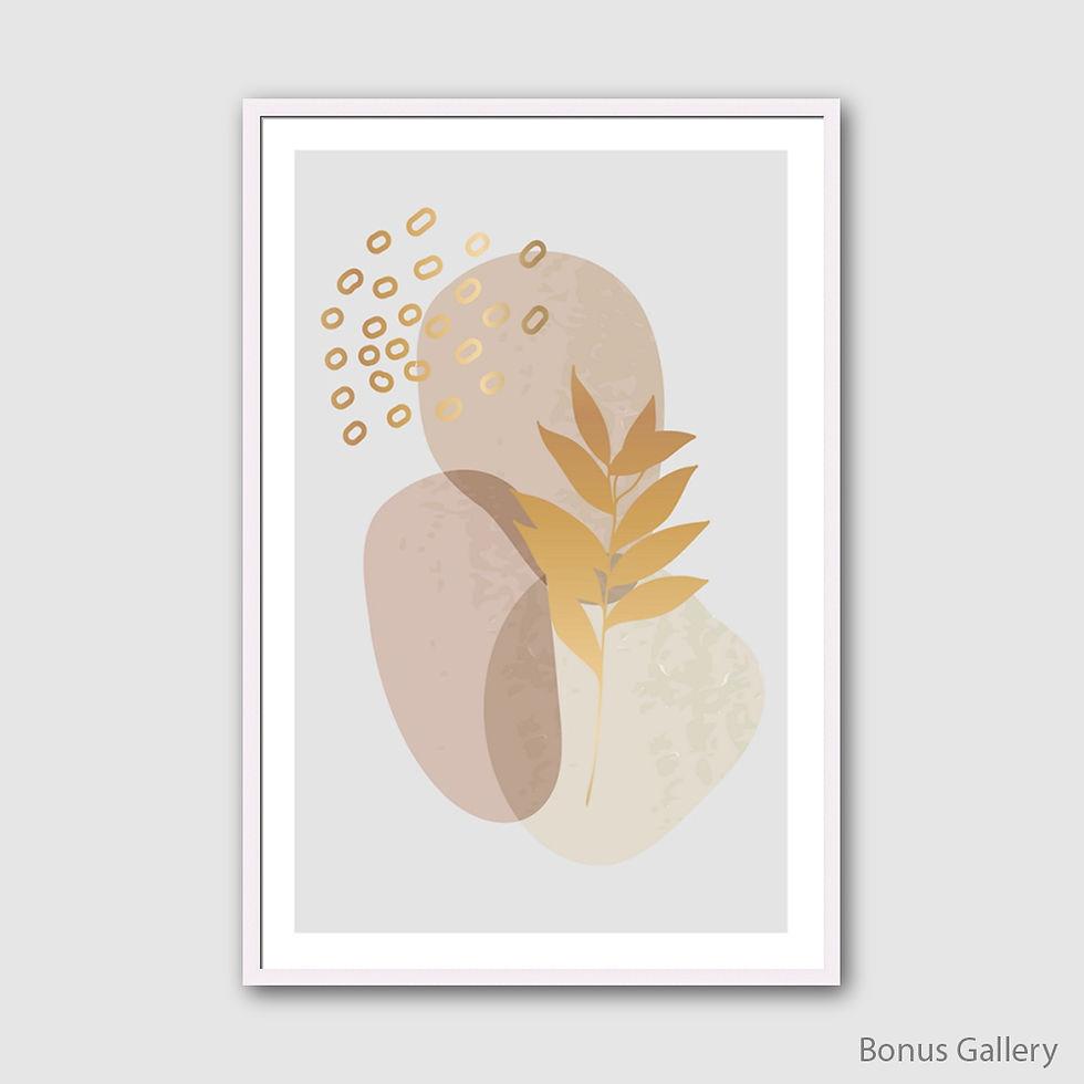 ภาพขนาดย่อ: Minimal Gold  Nature Painting (D)
