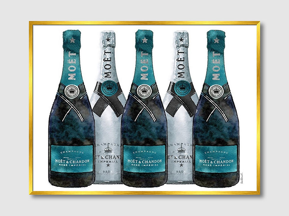 ภาพขนาดย่อ: Champange 5 Teal and Silver (E)