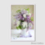 Thumbnail: Violet Bouquet in White Vase (D)