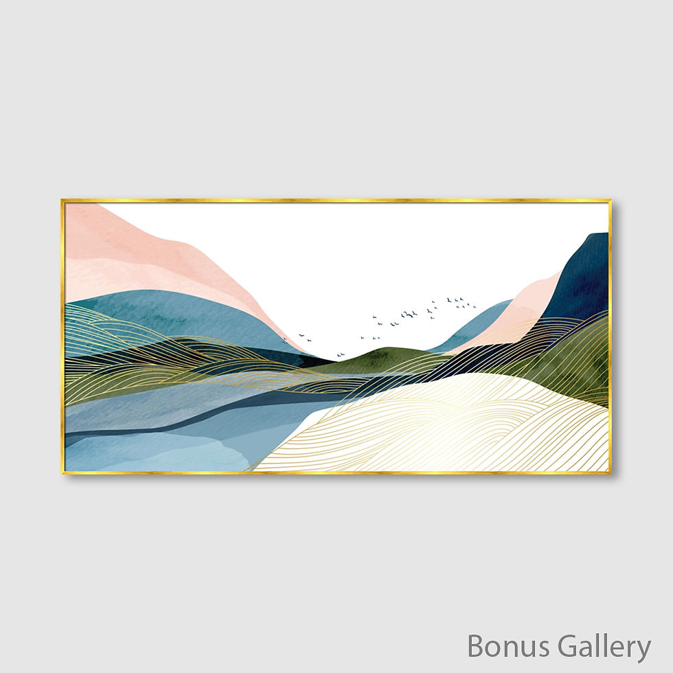 Thumbnail: Abstract Watercolor Mountain (B)