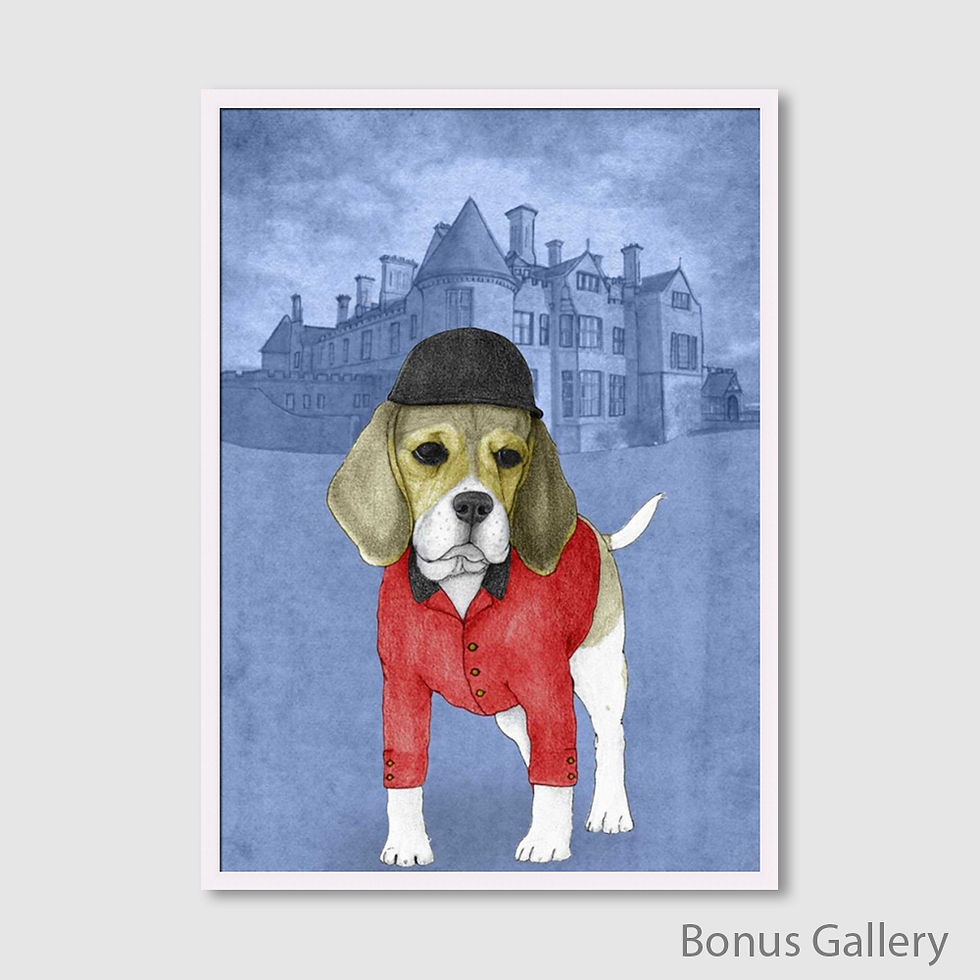 Thumbnail: Beagle with Beaulieu Palace (D)