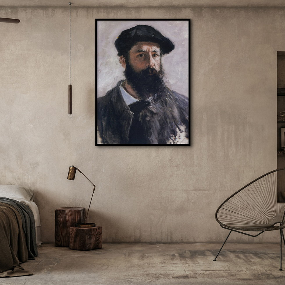 ภาพขนาดย่อ: Self-portrait in beret 1886 (E)