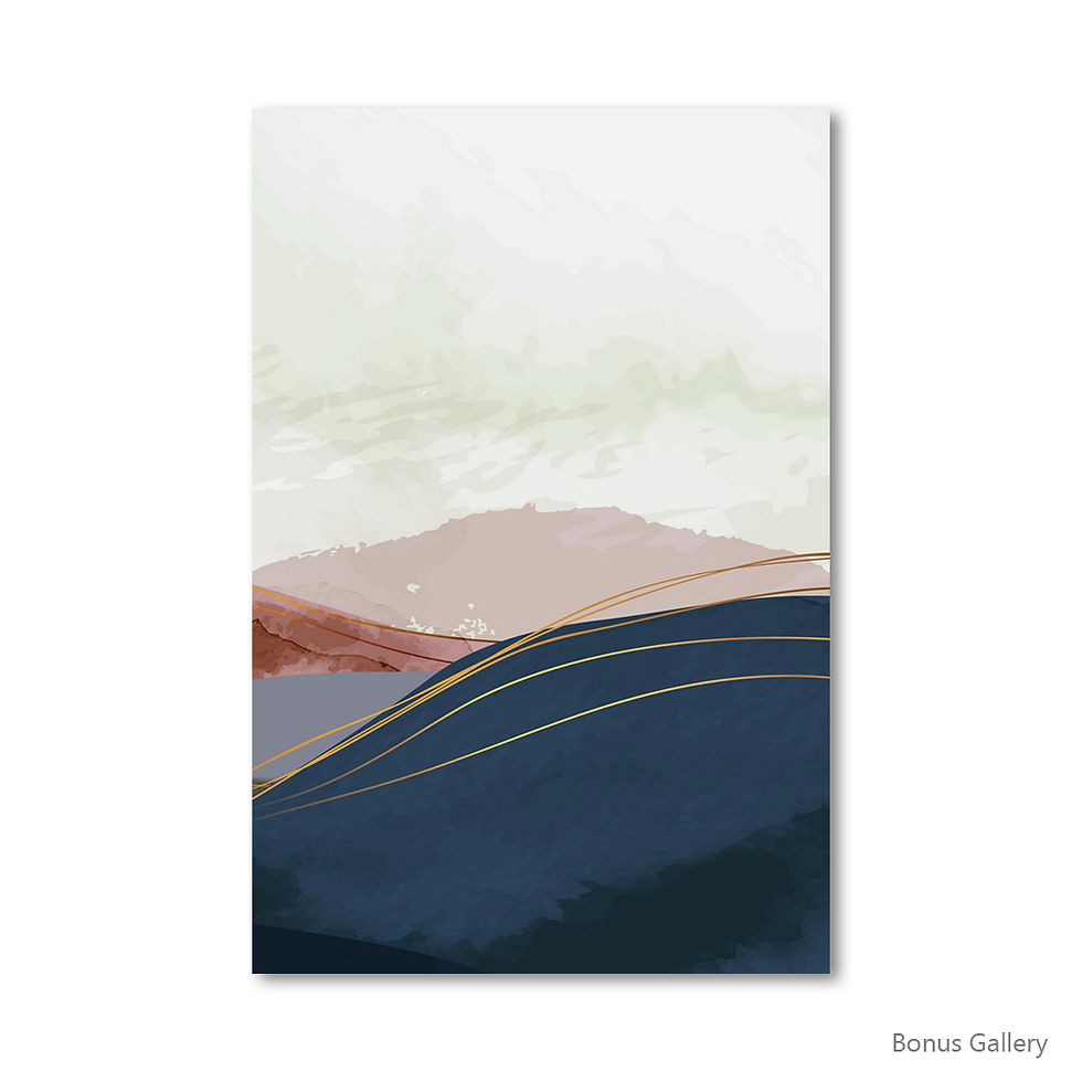 ภาพขนาดย่อ: Painting of Mountains with sunrise ray - S2031607595-1_W3
