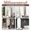 Thumbnail: Full-Length Mirror with Stand - Large Mirror 155x45cm (61"x18") HD Glass, Adjust