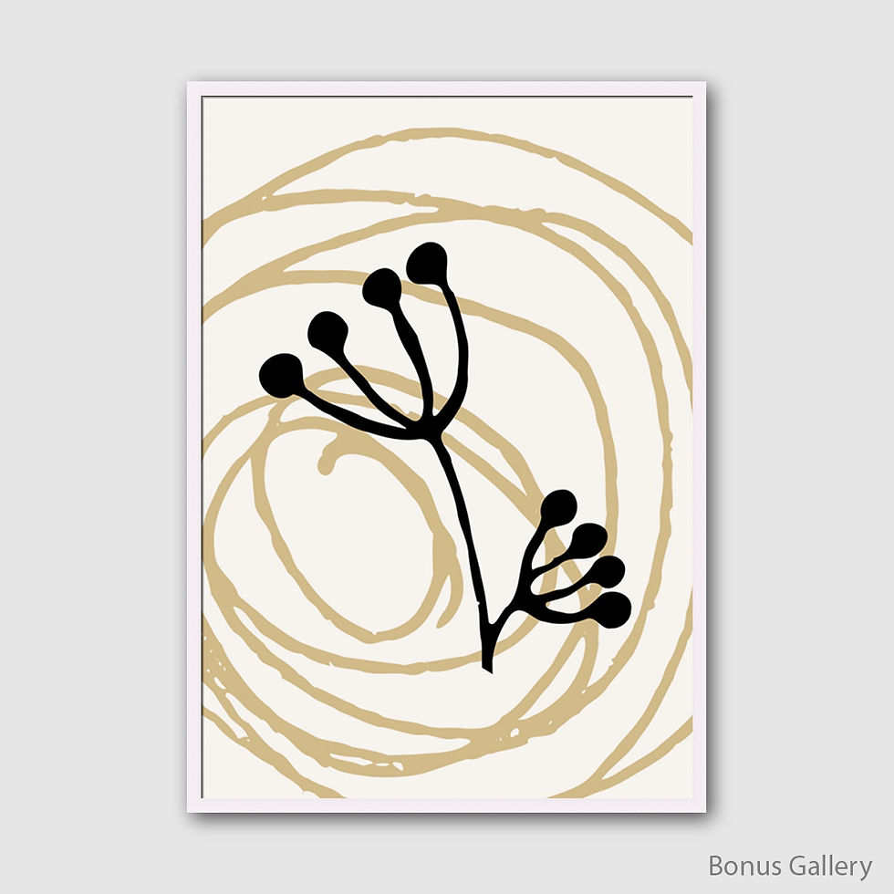 ภาพขนาดย่อ: Hand Drawn Abtract Nature Art (D)