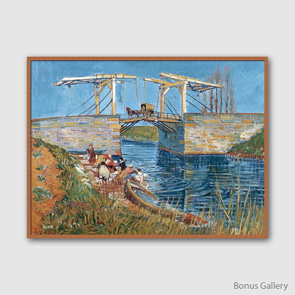 Thumbnail: Langlois Bridge with women washing (E)