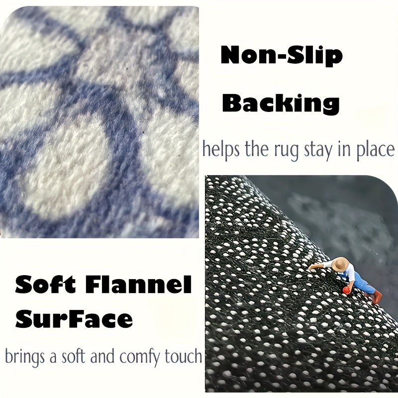 Thumbnail: Kitchen Mat Set, 3pcs Bohemian Style Kitchen Floor Mats, Soft Flannel, Non-Slip 