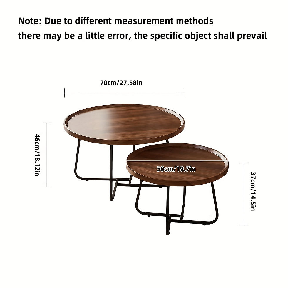 Thumbnail: Two Coffee Tables, Geometric Creative Coffee Tables