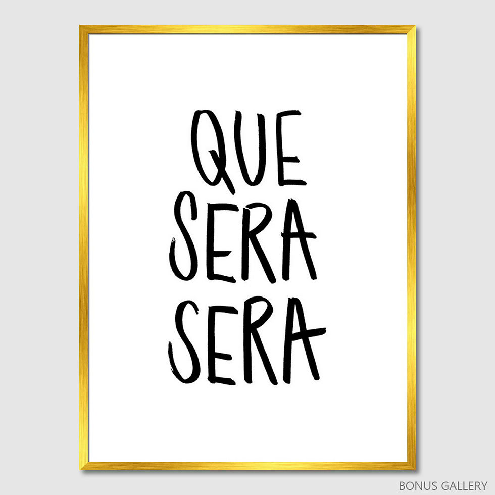 Thumbnail: Que Sera Sera Poster (E)