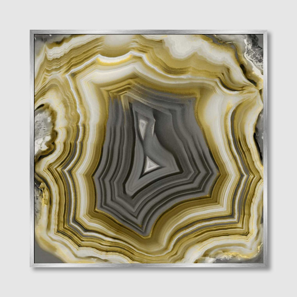 Thumbnail: Agate in Gold and Grey (A)