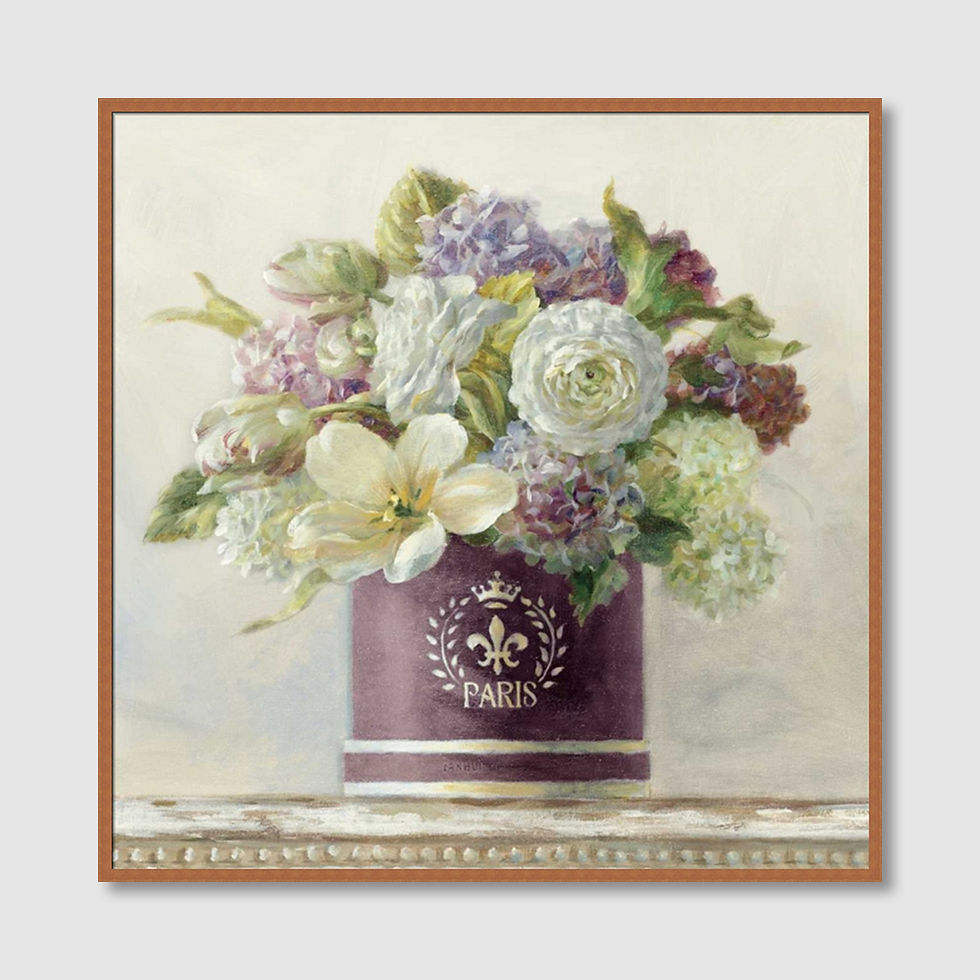 Thumbnail: Tulips in Aubergine Hatbox (A)