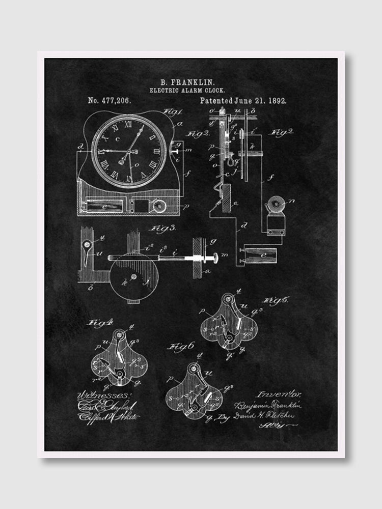 Thumbnail: Electric Alarm Clock - 1892-Bla (E)