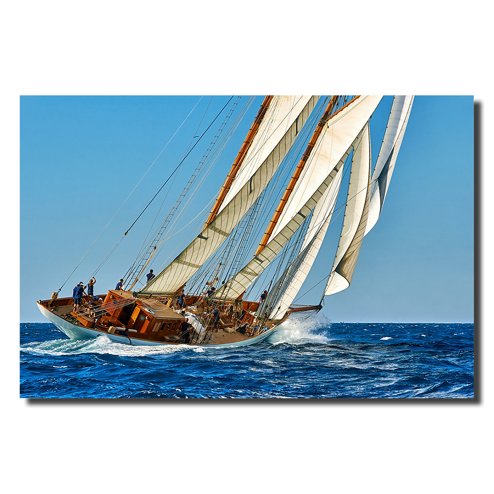 Thumbnail: Luxury yacht under the sails, Sailing (D)