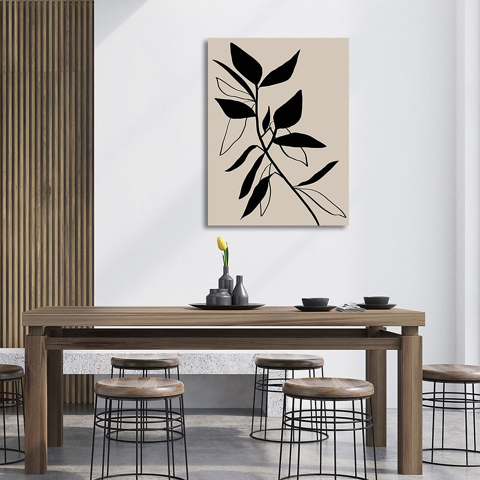 Thumbnail: Beige Etchings I Poster (E)