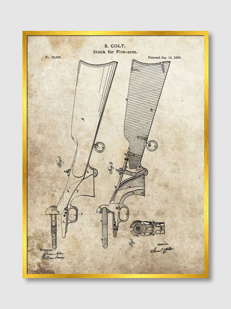 ภาพขนาดย่อ: Colt Firearm Stock,1859 (E)