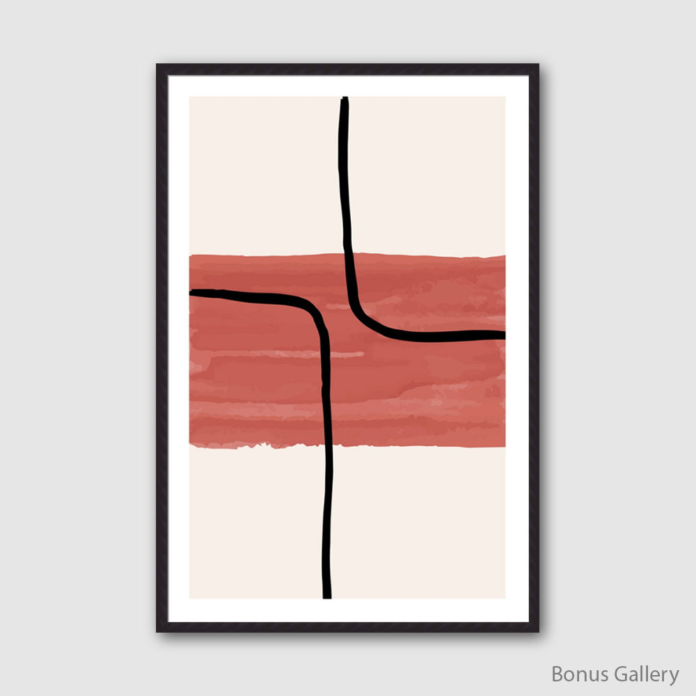 Minimal Watercolor Painting (D)