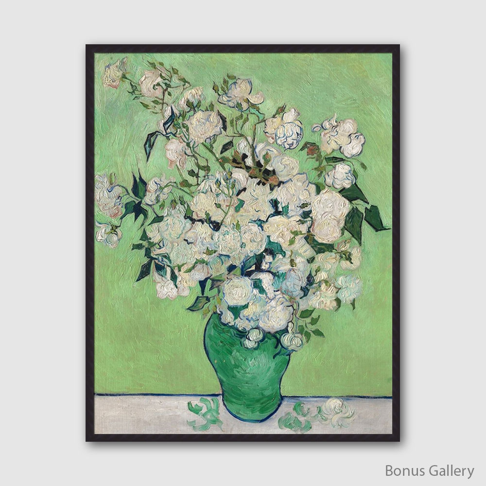 Roses, 1890 (Green Vase) (E)