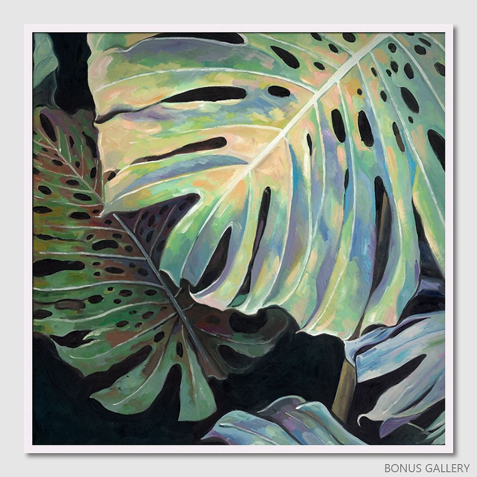 Thumbnail: Midnight Monstera II Art Print (A)