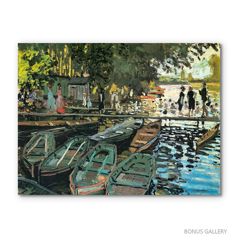Thumbnail: Bathers at the Grenouillere 1869 (E)