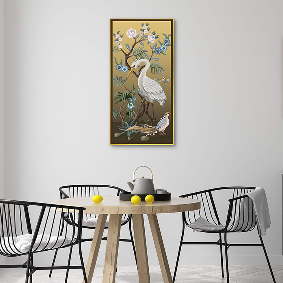 Thumbnail: Chinese Painting of Crane in Nature (B)