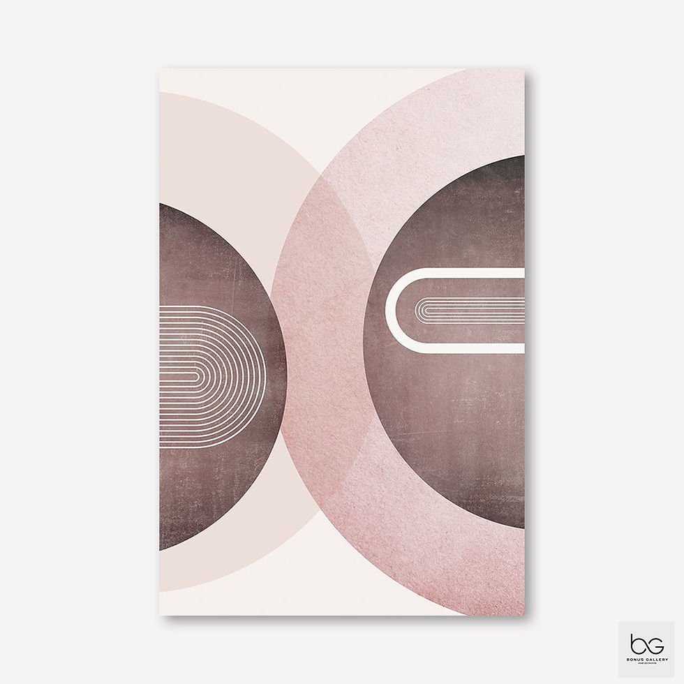 Thumbnail: MidCentury Arches Pink Burgundy 2 (D)