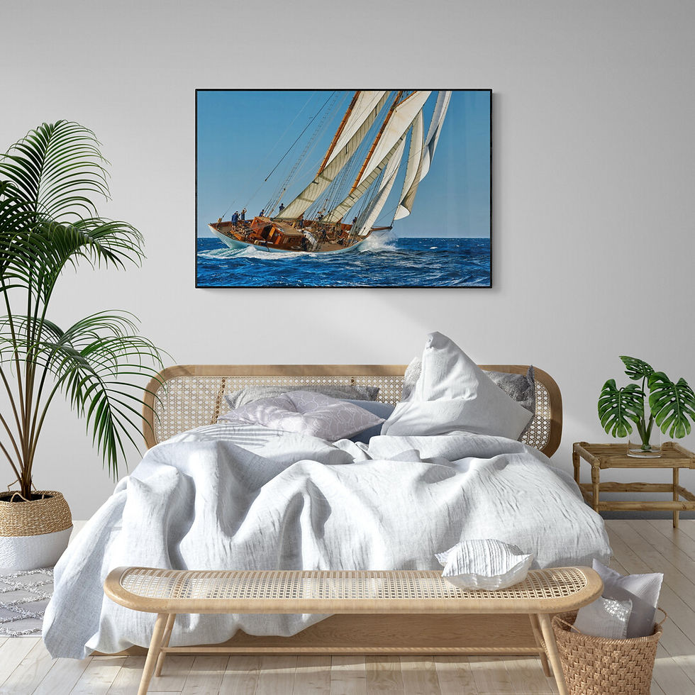 Thumbnail: Luxury yacht under the sails, Sailing (D)