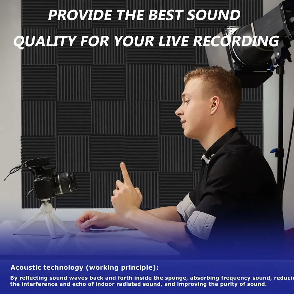 Thumbnail: Soundproofing Panels 12Pack 30x30cm - 2.5/5cm Thick