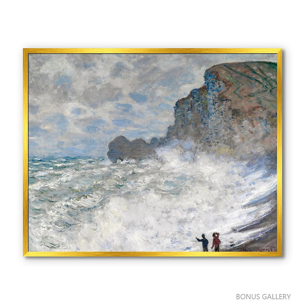 ภาพขนาดย่อ: Rough weather at Etretat (F)