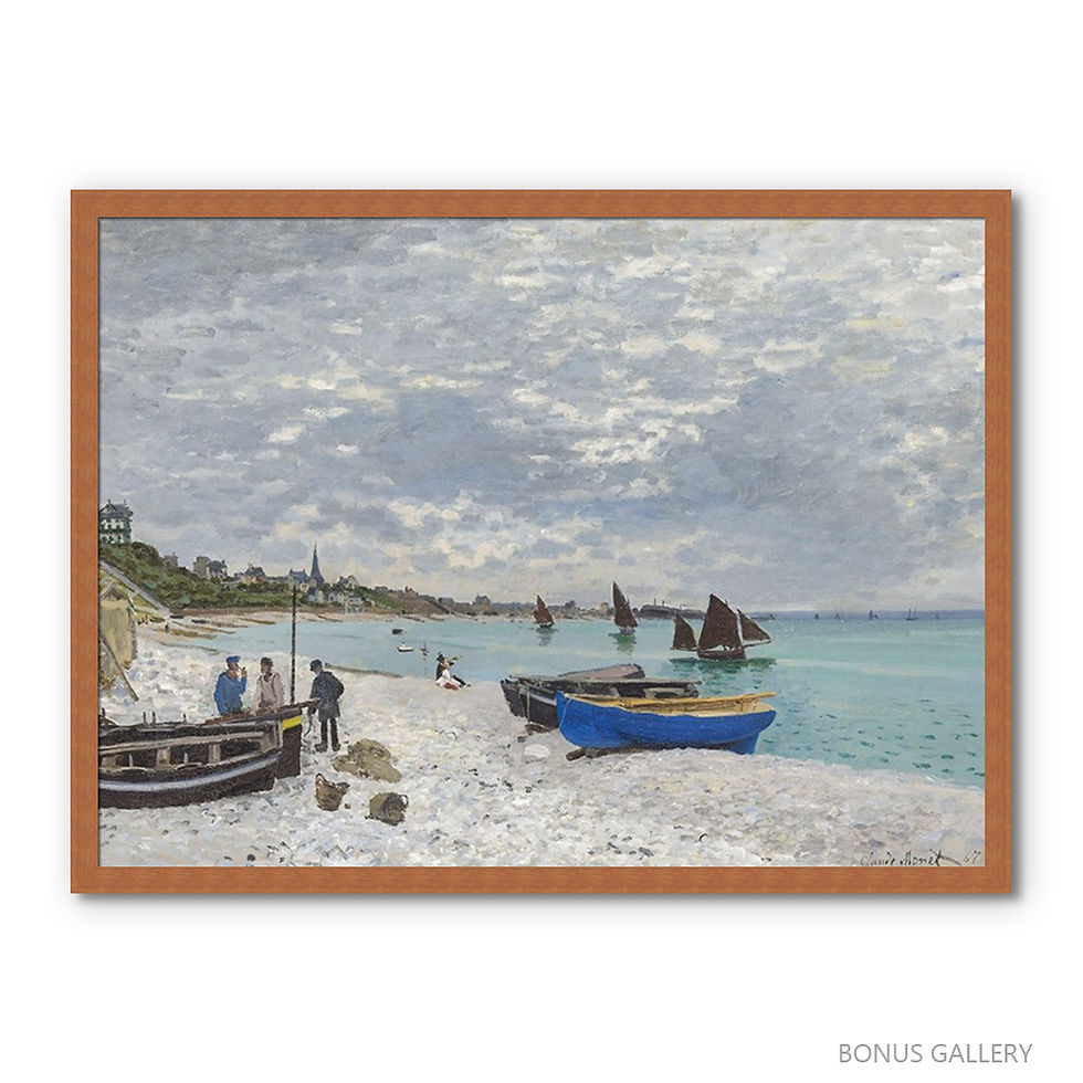 Thumbnail: The Beach at Sainte-Adresse 1867 (E)