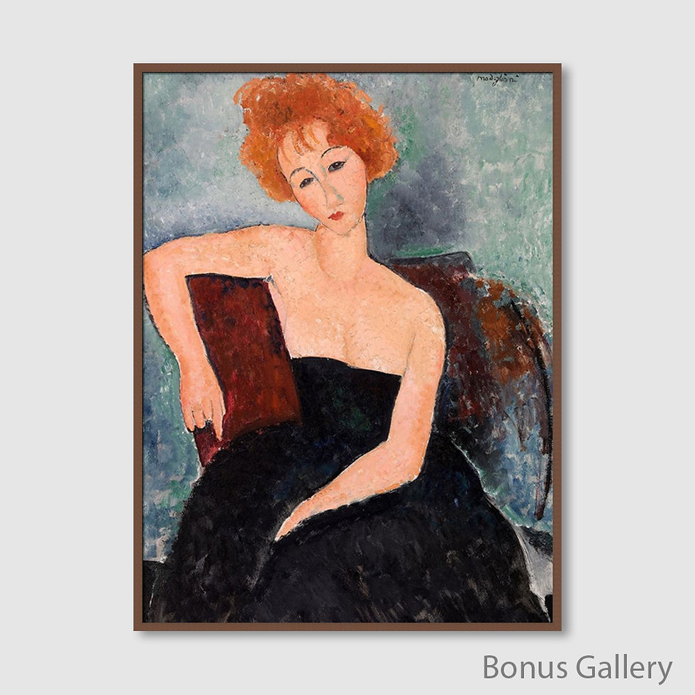Thumbnail: Jeune fille rousse en robe de soir (detail) (E)