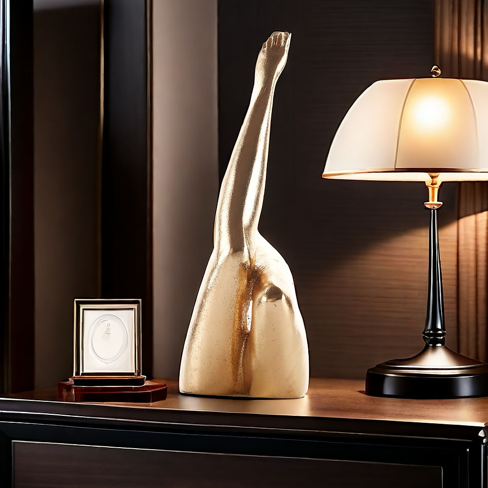 ภาพขนาดย่อ: Handcrafted Modern Art Female Leg Sculpture