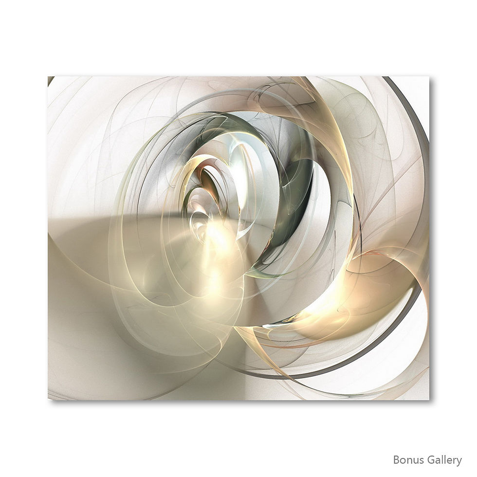 ภาพขนาดย่อ: Abstract of Gold Circle Painting (F)