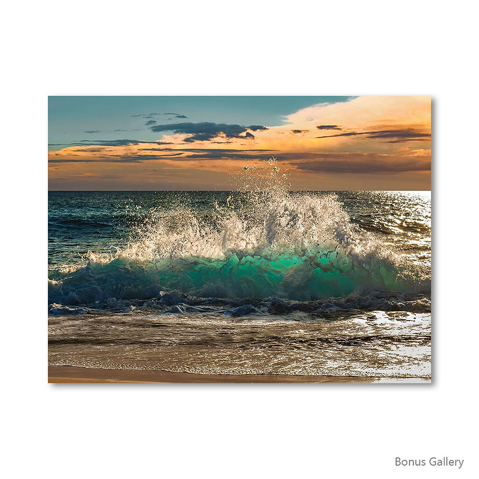 ภาพขนาดย่อ: Wave crashing on the beach, Kauai Island, Hawaii (E)