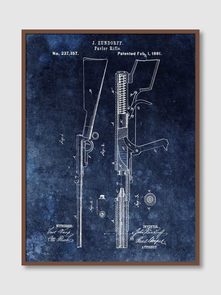 Thumbnail: Parlor Rifle - 1881- Blue (E)