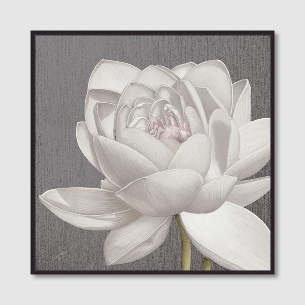 Vintage Lotus on Grey II (A)