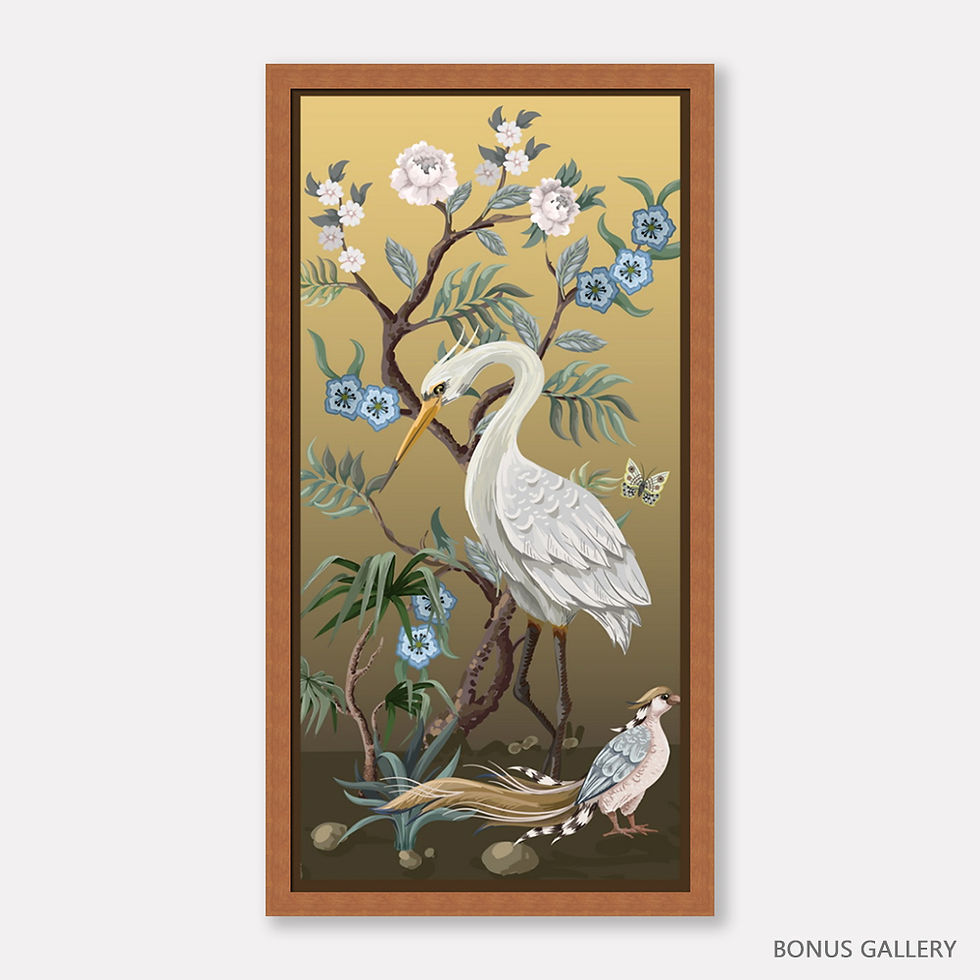 Thumbnail: Chinese Painting of Crane in Nature (B)