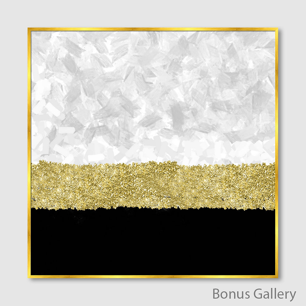 Thumbnail: Black Gold White Abstract (A)