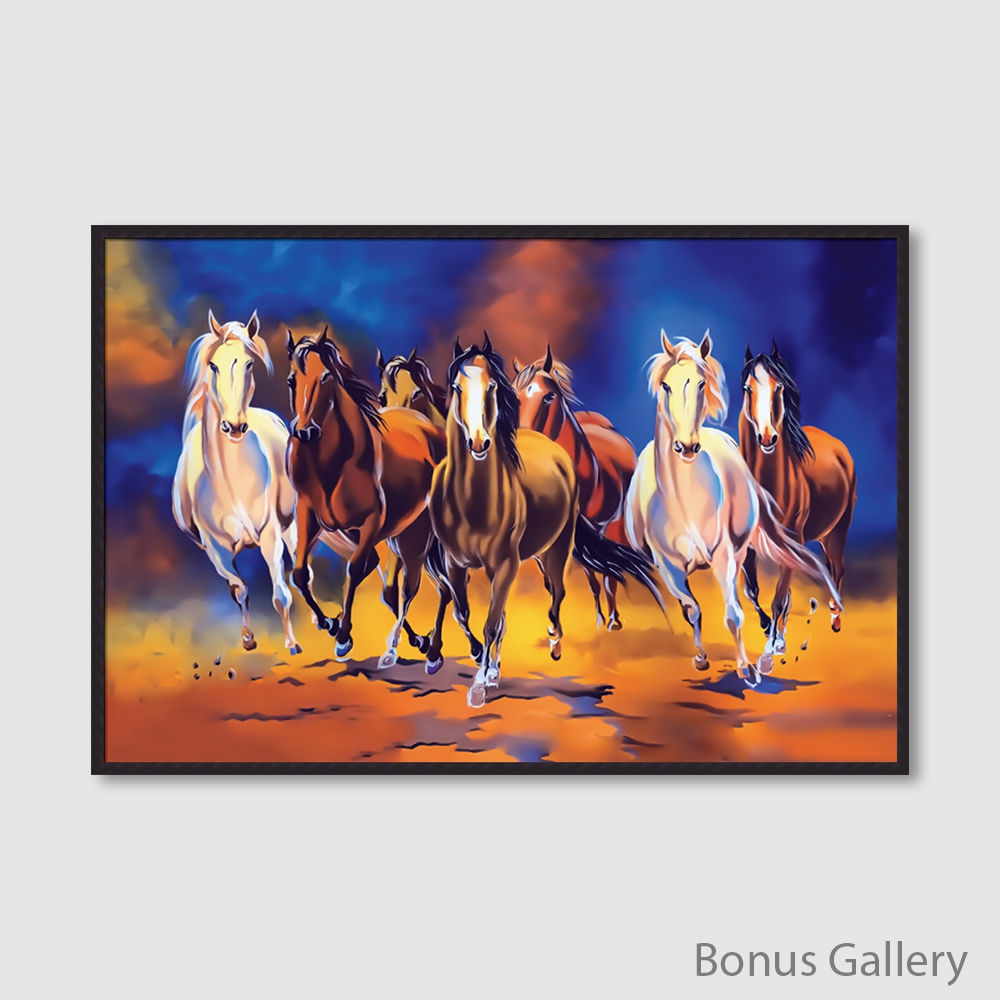 Painting of running Horses (D)