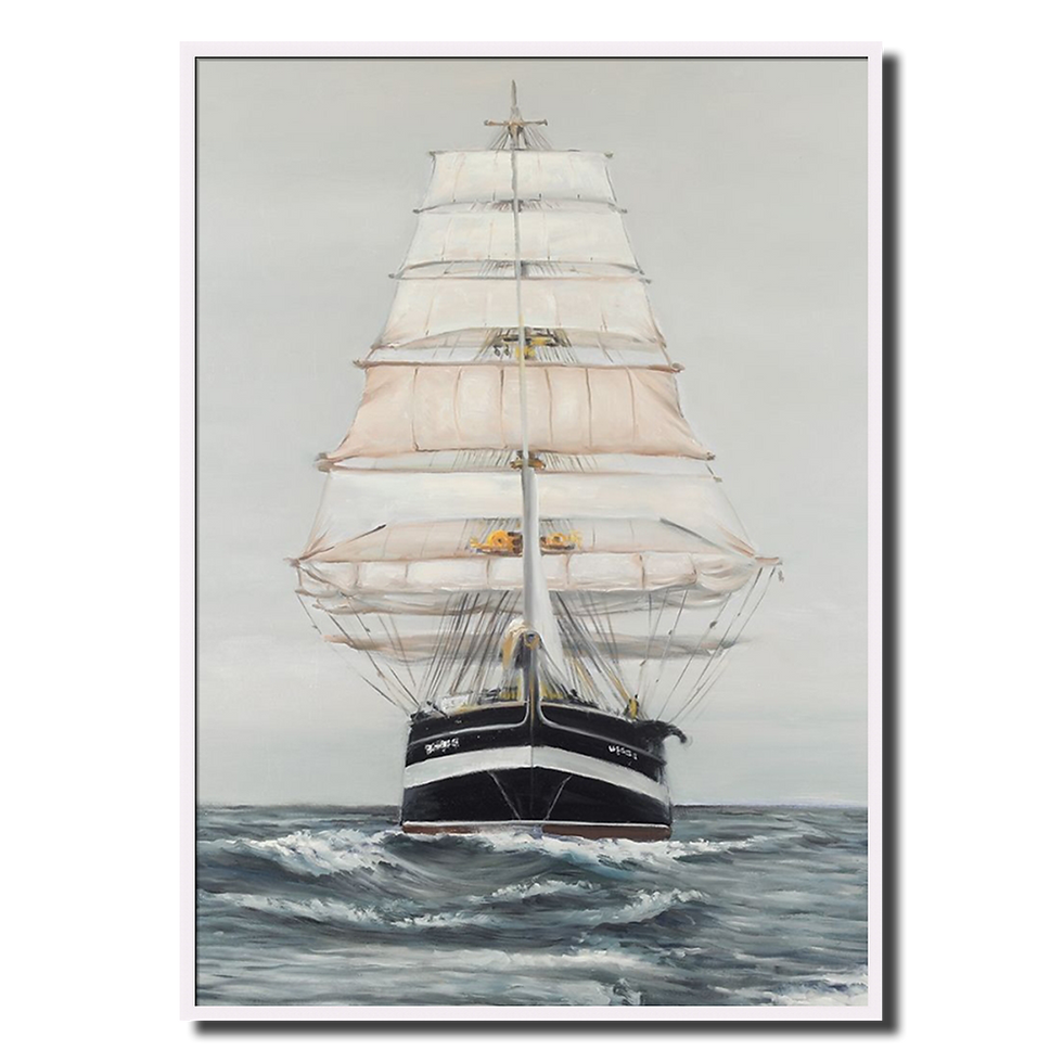 Thumbnail: Ship Gently Sailing by a Cloudy Day (D)