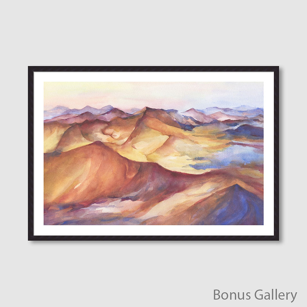 ภาพขนาดย่อ: Beautiful Mountains Painting (D)