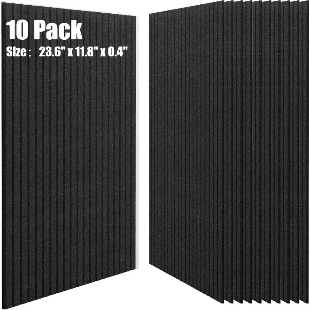 10 Pack Sound Panels Noise Reducing for Walls, 59.94cm x 29.97cm x 1.02cm Soundp