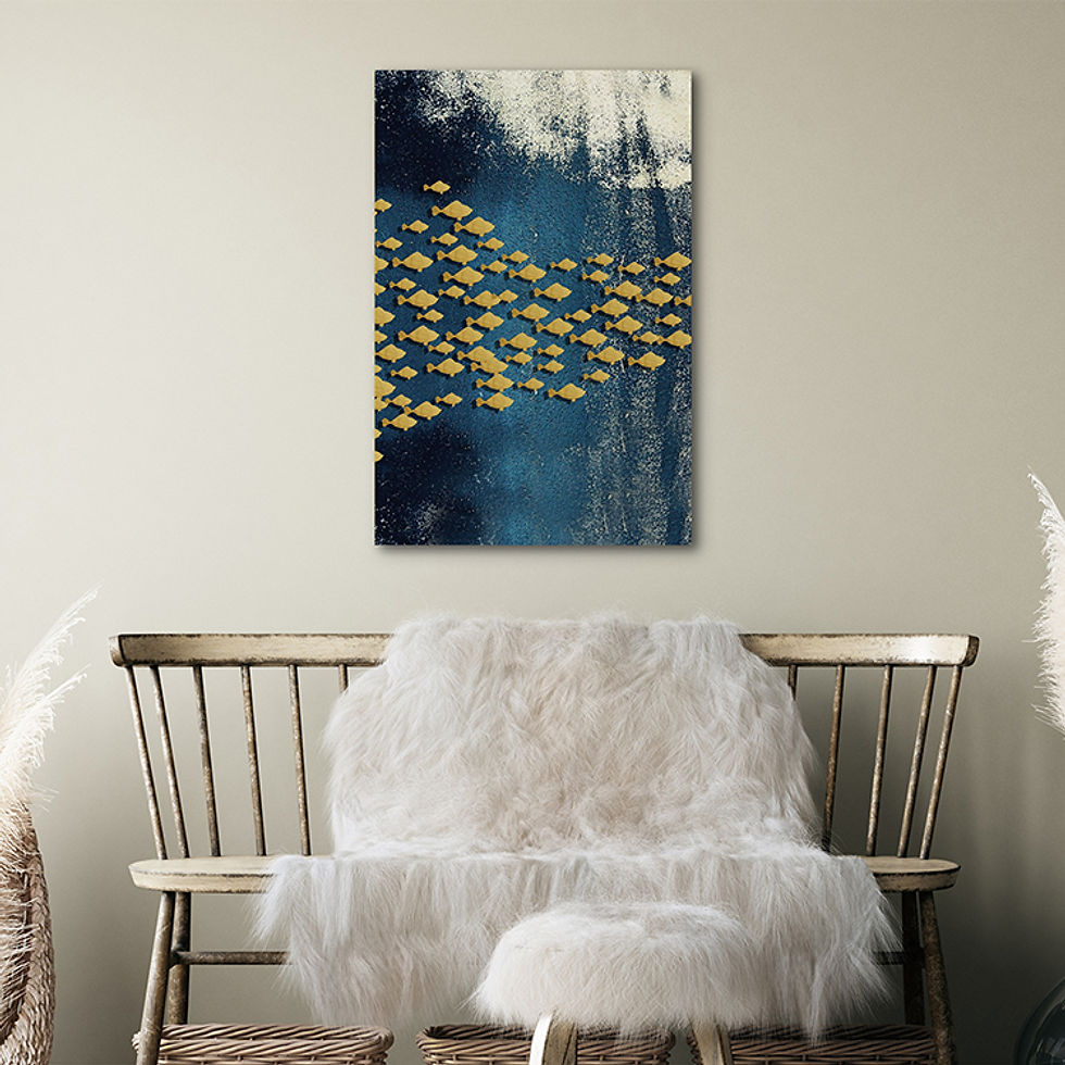 ภาพขนาดย่อ: Abstract school fishes (D)