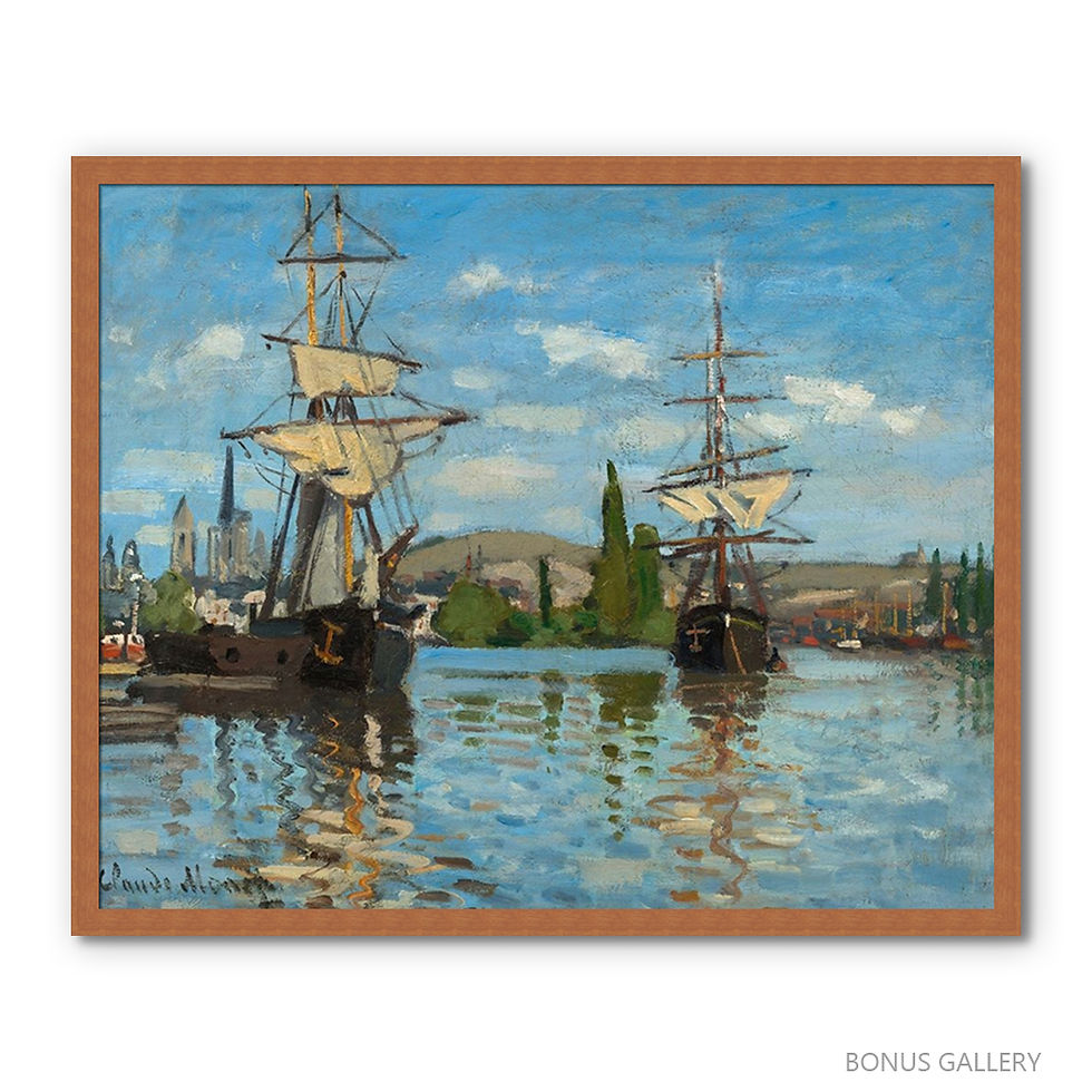 Thumbnail: Ships Riding on the Seine at Rouen (F)