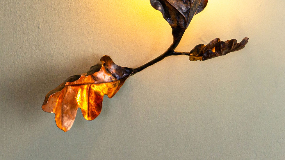 Thumbnail: Duir Oak Leaf Wall Sconce Light