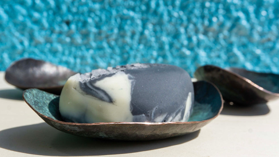 Thumbnail: Copper metal soap dish handmade