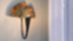 Ginkgo wall sconce
