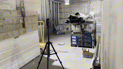 Laser Scanner with Blinking light