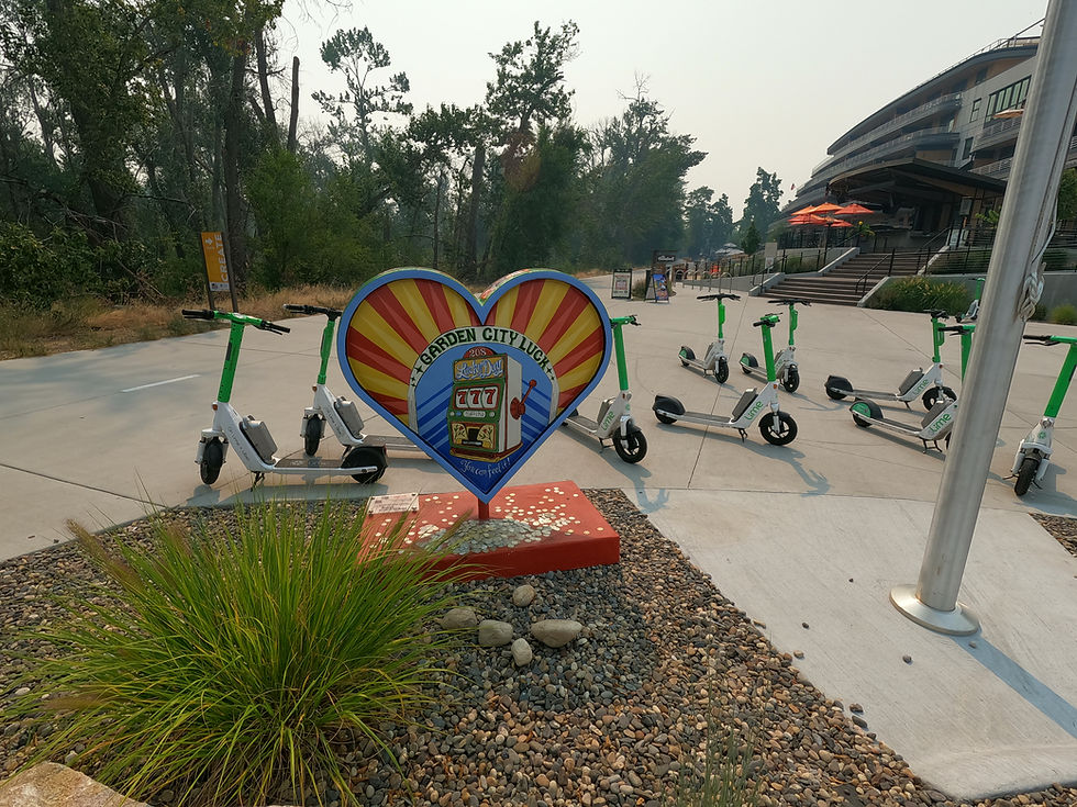 Garden City welcome sign near the Boise River representing the community served by Restoration for water damage restoration