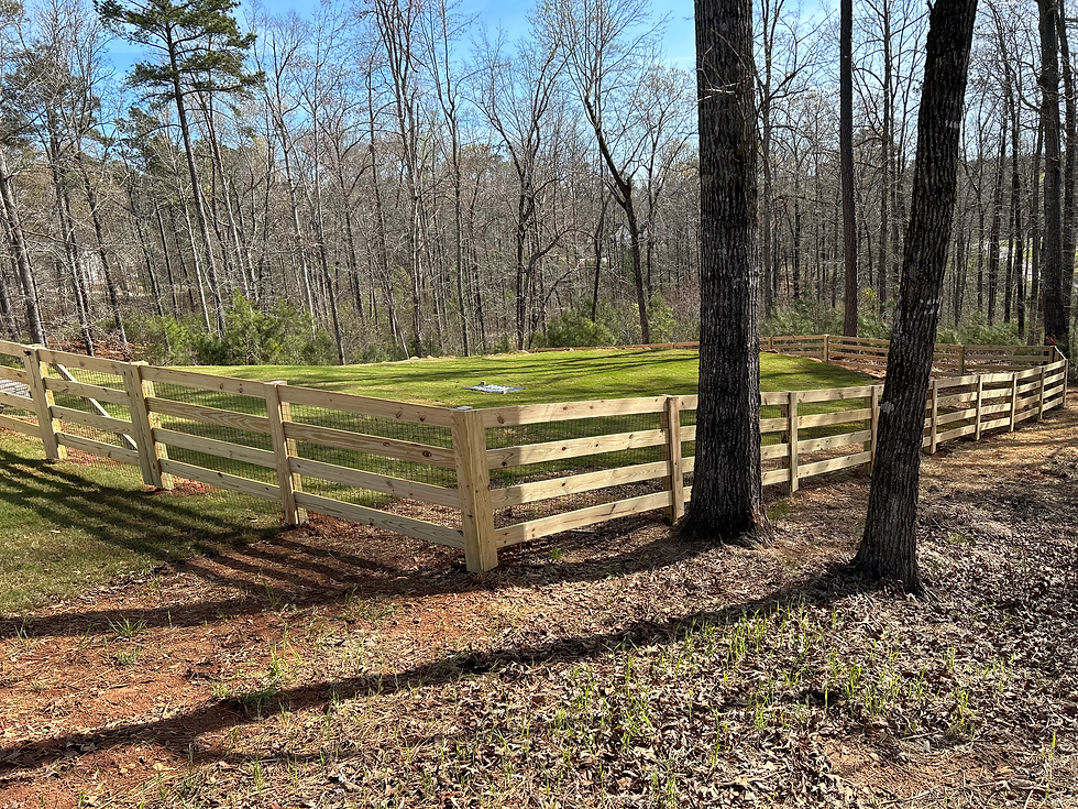 Creating a Safe Play Area for Children with a farm style fence in Jackson georgia