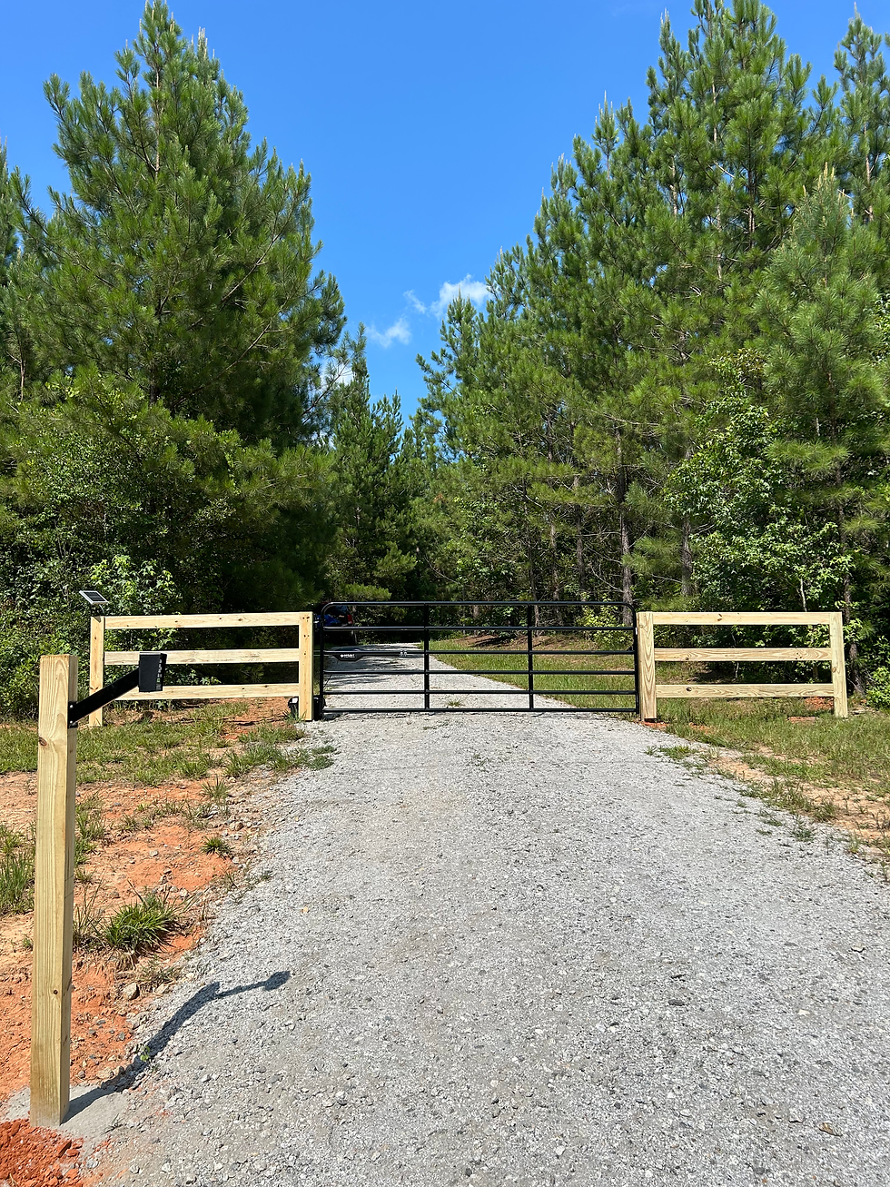 Automated gate system installed in Butts County, Ga
